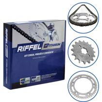 Kit transmissao rellação riffel cb 300 titanium 91050