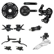 Kit Transmissão Shimano Tourney Ty K7 7v Bike Grupo Shimano