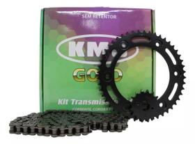 Kit Transmissão Xre 190 Nxr Bros 160 Aço Reforçado Kmc Gold