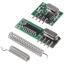 Kit Transmissor/Receptor RF Sem Fio 433MHz com Antena - Módulo DIY para Arduino