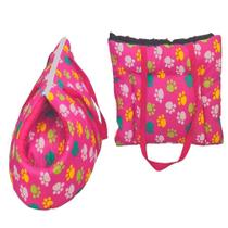 Kit Transporte Bolsa Colchonete Impermeavel Pop Dog Pink