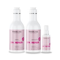 Kit Tratamento 3 itens Spa e Repair Metal control treeliss