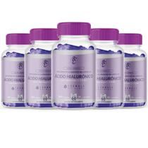 Kit Tratamento 5 Frasco Ácido Hialurônico Antirrugas Rejuvenescedor
