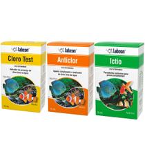 Kit tratamento água de aquário: Cloro, tratamento anticlor e Medicamento parasiticida Ictio Labcon