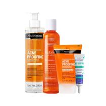 Kit Tratamento Antiacne: Sabonete + Esfoliante Acne Proofing + Tônico Adstringente Actine + Gel Secativo Neutrogena