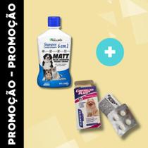 Kit Tratamento Antipulgas 4 Comp Cães 7 À 15kg + Shampoo 6x1 Kit Tratamento Antipulgas 4 Comp Cães 7 À 15kg + Shampoo 6x1