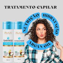 Kit Tratamento Cachos Hidratação Capilar 2 Passos 600 Ml Kit Tratamento Cachos Hidratação Capilar 2 Passos 600 Ml