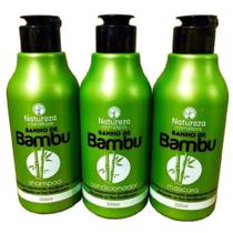 Kit Tratamento Capilar Banho De Bambu Natureza Cosméticos - Natureza cosmeticos