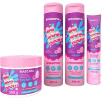 Kit Tratamento Capilar Bubbaloom Tutti-Frutti c/ 4 Itens - Bioinnova