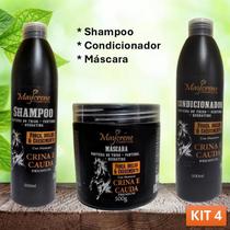 Kit Tratamento Capilar Completo Crina e Cauda Maycrene Força.Brilho e Crescimento