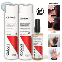 Kit Tratamento Capilar de Combate a Queda e Auxílio no Crescimento Clinical Gaboni Professional