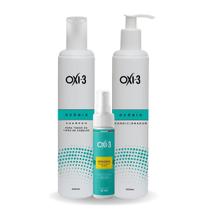 Kit Tratamento Capilar e Dermatites com Ozonio Ativo Oxi3 - Limpeza e Cabelos Fortalecidos