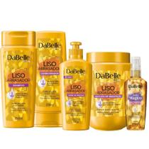 Kit Tratamento Capilar Hidratação Liso Arrasador Vegano Dabelle Kit Tratamento Capilar Hidratação Liso Arrasador Vegano Dabelle