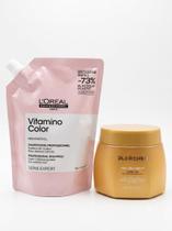 Kit Tratamento Capilar para Cabelos Coloridos Máscara Olorchee Hydro Spa 500ml Shampoo Refil LOréal Professionnel 500ml Kit Tratamento Capilar para Cabelos Coloridos Máscara Olorchee Hydro Spa 500ml Shampoo Refil LOréal Professionnel 500ml