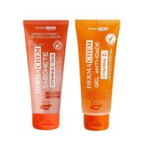 Kit Tratamento Clareador Facial Vitamina C Sabonete e Gel Facial Dermachem 2 unidades