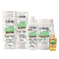 Kit Tratamento Coco Poderoso Completo Vegano Dabelle Kit Tratamento Coco Poderoso Completo Vegano Dabelle