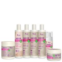 Kit Tratamento Completo Linha Cachos Apice Cosmétics - 7 Itens - Apse