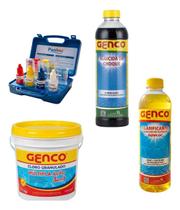 Kit Tratamento De Choque Piscina Água Verde Recuperação