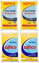 Kit tratamento de piscina 2 Ph Certo 2 ph mais Genco 2kg Kit tratamento de piscina 2 Ph Certo 2 ph mais Genco 2kg