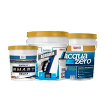 Kit Tratamento De Umidade Pressão Positiva - Smart Resina 900ML + Massa Acrílica 4KG + Manta Elástica Acqua Zero 4KG Kit Tratamento De Umidade Pressão Positiva - Smart Resina 900ML + Massa Acrílica 4KG + Manta Elástica Acqua Zero 4KG
