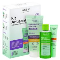 Kit Tratamento Facial Antiacne Tônico Gel Secante e Sabonete - LABOTRAT