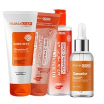 Kit Tratamento Facial Clareador com Vitamina C para Peles com Manchas Dermachem 4 produtos