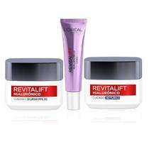 Kit Tratamento Facial L'Oréal Paris Revitalift Hialurônico - 3 Produtos