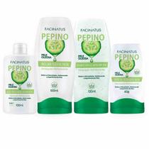 Kit Tratamento Facial Skincare Pepino Para Pele Oleosa