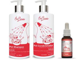 Kit Tratamento Floral Emergência SOS Resgate Cães e Gatos Shampoo Condicionador Floral Veterinário Kit Tratamento Floral Emergência SOS Resgate Cães e Gatos Shampoo Condicionador Floral Veterinário