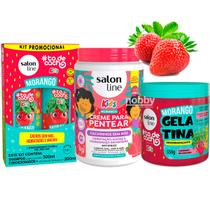 Kit Tratamento Morango Salon Line Kids Cachos Sem Nós