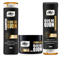 Kit tratamento Reconstrução Shampoo Condicionador e Máscara óleo de Ojon 250gr Max Hair