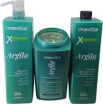 Kit Tratamento Sh - Mas - Emulsão Argila Therapy Dexvitta Kit Tratamento Sh - Mas - Emulsão Argila Therapy Dexvitta