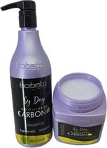 Kit Tratamento Shampoo 750ml Mascara 750g Repositor Carbono