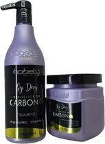 Kit Tratamento Shampoo E Mascara Repositor Carbono