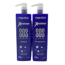 Kit Tratamento Sos Loiras Sh 1 L Reconstrutor 1 L Dexvitta Kit Tratamento Sos Loiras Sh 1 L Reconstrutor 1 L Dexvitta