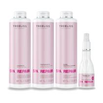 Kit Tratamento Spa e Repair Metal Control 4 Passos treeliss