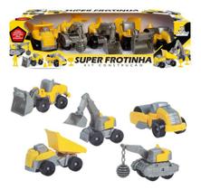 Kit Tratores brinquedo infantil Super Frotinha Construção Caminhão de brinquedo escavadeira infantil Kit Tratores brinquedo infantil Super Frotinha Construção Caminhão de brinquedo escavadeira infantil