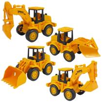 Kit Tratores Construção Brinquedos fricção