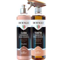 Kit Tratta e Cura Dettagli Sandet Limpeza Profunda e Proteção Prolongada para Couros