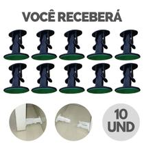 Kit Trava De Porta Batente Prendedor Aparador Plástico Resistente - Escolha Seu Kit