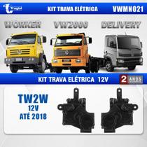 Kit Trava Elétrica Caminhão VW2000 até 2018 12v Tragial