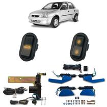 Kit Trava Elétrica e Porta Malas Corsa Sedan (98/05) c/ Botão Original