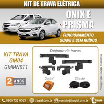 Kit Trava Elétrica Novo Prisma 2013 a 2019 4 Portas Tragial