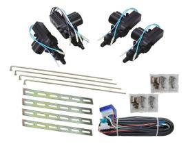 Kit Trava Elétrica Universal 4 Portas Dupla Serventia Kit Trava Elétrica Universal 4 Portas Dupla Serventia
