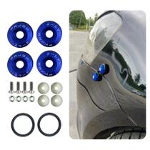 Kit Trava Para-choque Anilha Quick Release Azul Estilo BR Kit Trava Para-choque Anilha Quick Release Azul Estilo BR