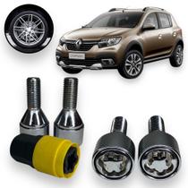 Kit Trava Parafuso / Porca Roda Antifurto 1010 Cabeça Giratória Renault Sandero Stepway