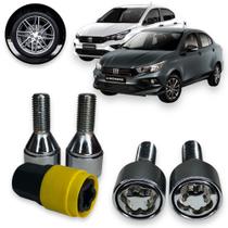 Kit Trava Parafuso / Porca Roda Antifurto 1011 Cabeça Giratória Fiat Cronos