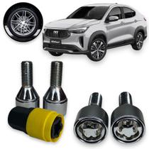 Kit Trava Parafuso / Porca Roda Antifurto 1011 Cabeça Giratória Fiat Fastback