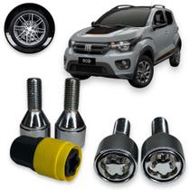 Kit Trava Parafuso / Porca Roda Antifurto 1011 Cabeça Giratória Fiat Mobi