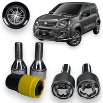 Kit Trava Parafuso / Porca Roda Antifurto 1011 Cabeça Giratória Fiat Uno Kit Trava Parafuso / Porca Roda Antifurto 1011 Cabeça Giratória Fiat Uno